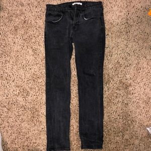 PacSun Distressed Black Slim Jeans